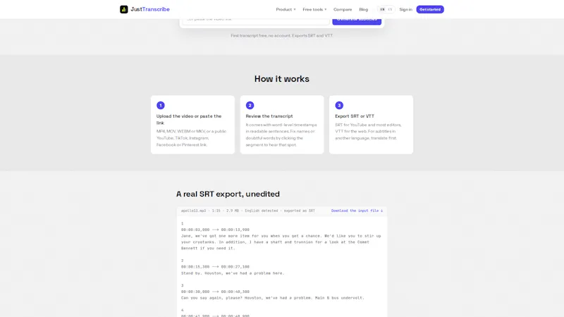 JustTranscribe screenshot 5