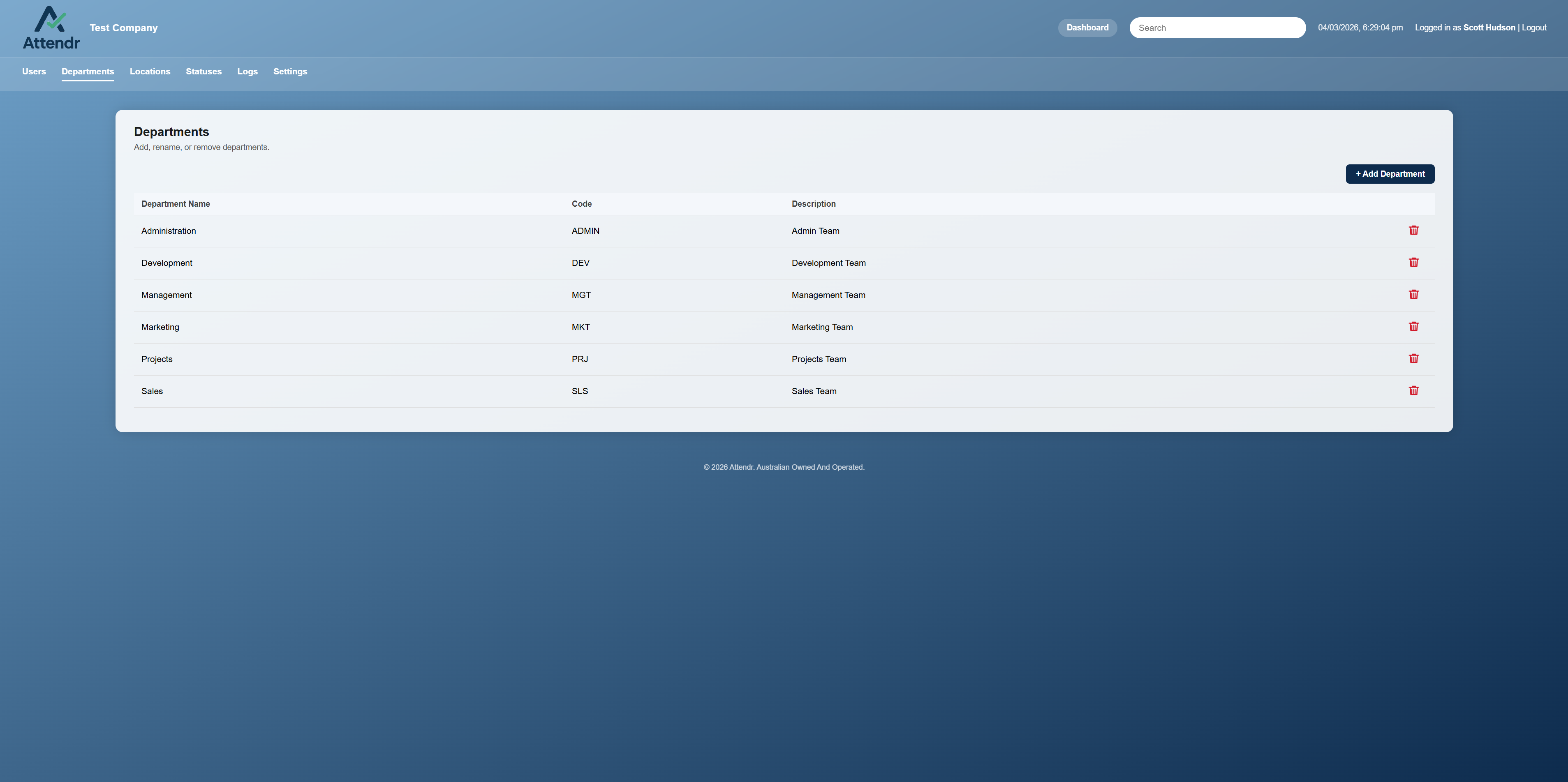 Attendr gallery image