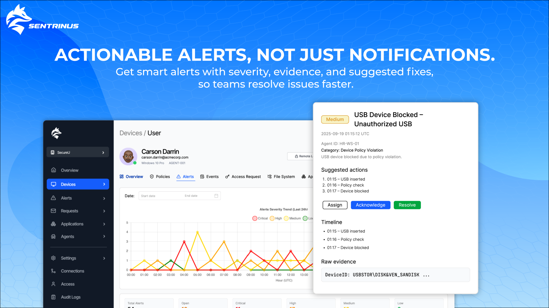  Sentrinus  - Screenshot 3 showing product features and functionality