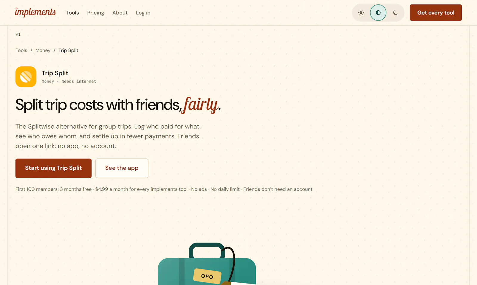 implements screenshot 5