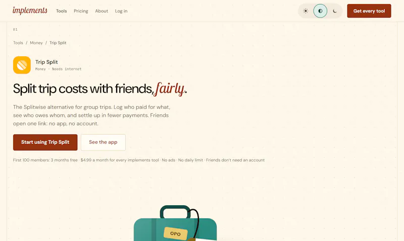 implements screenshot 5