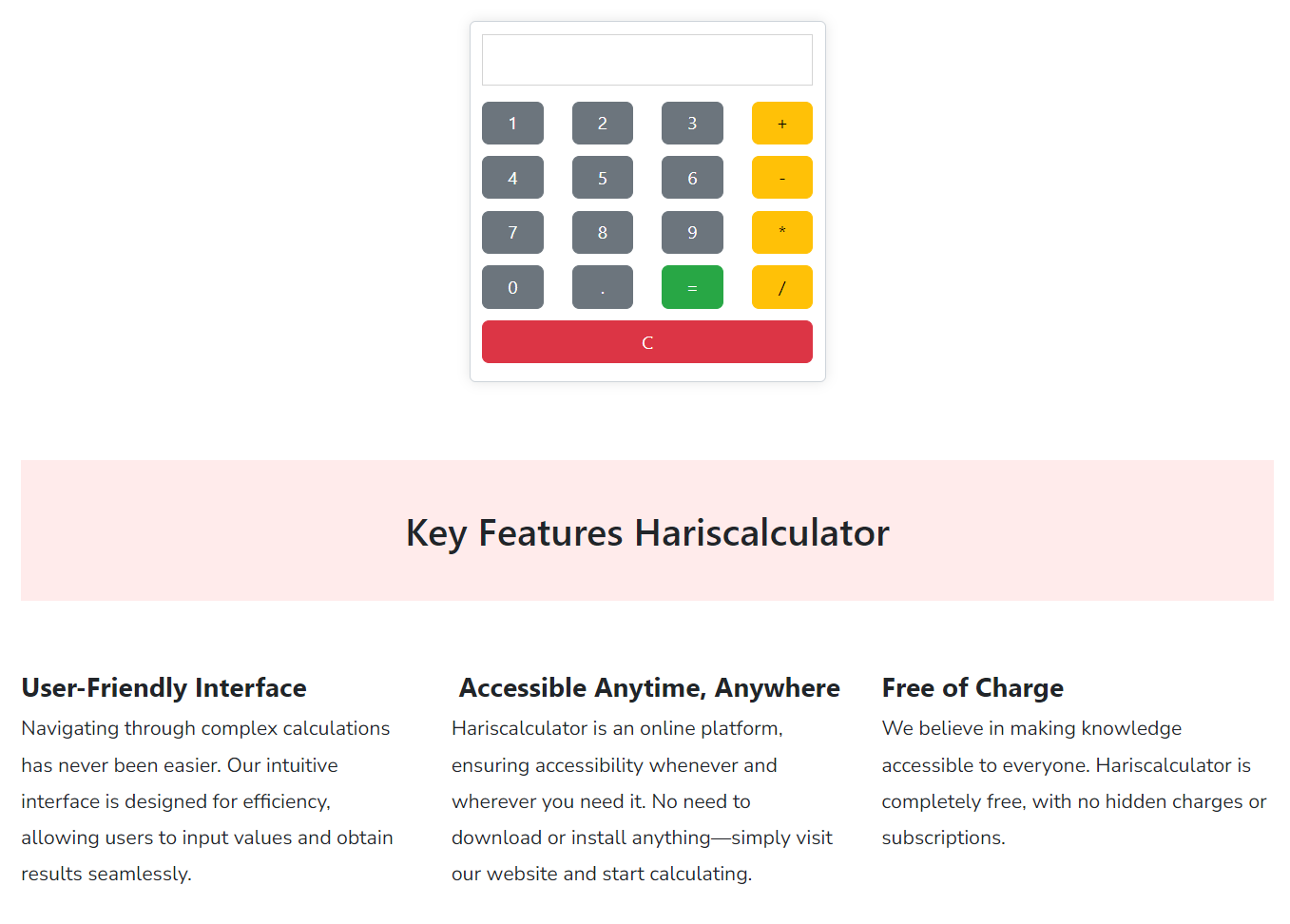 Hariscalculator gallery image
