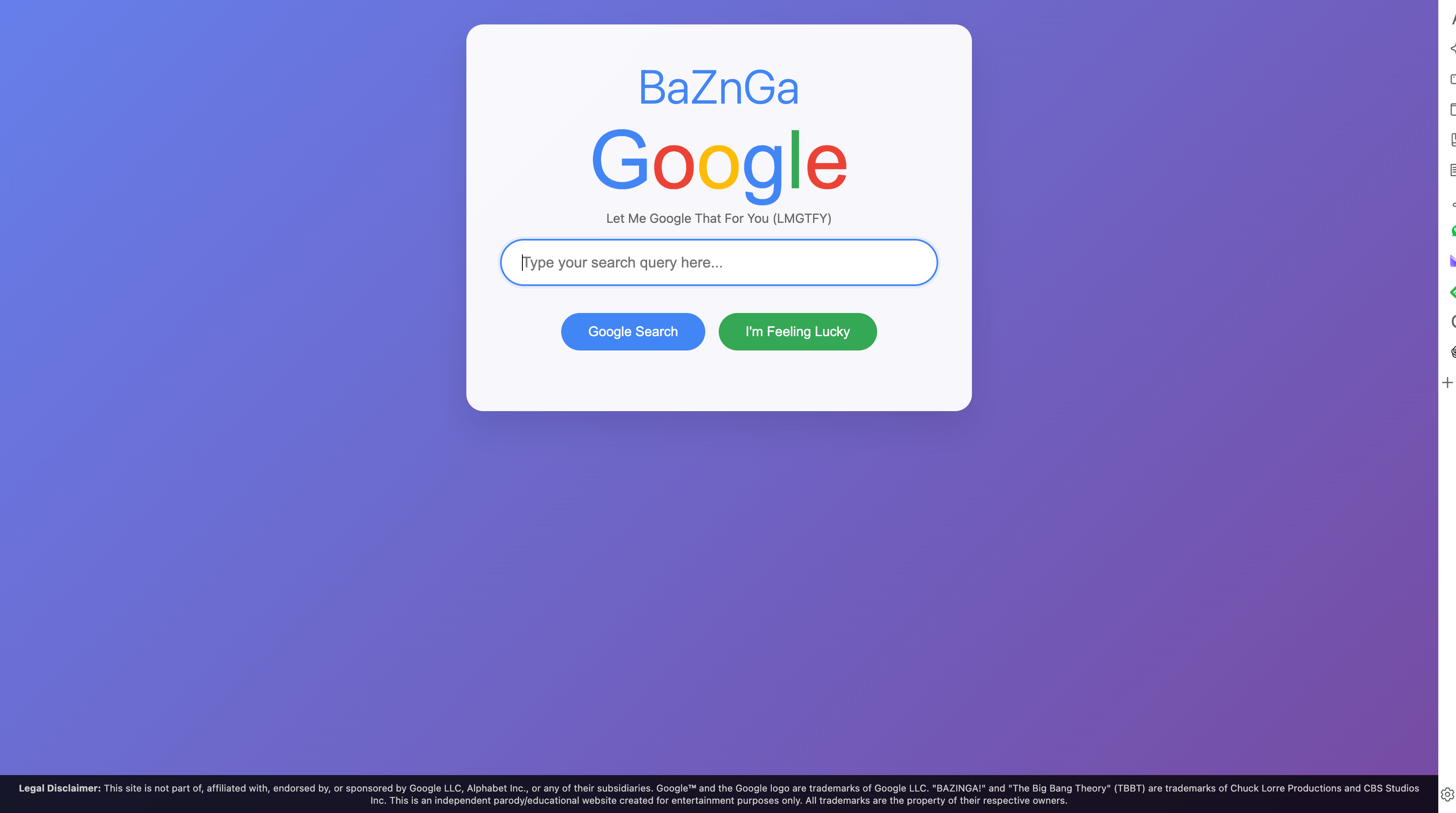 Mídia 1 de Para a festa - Alternativa LMGTFY da privacidade