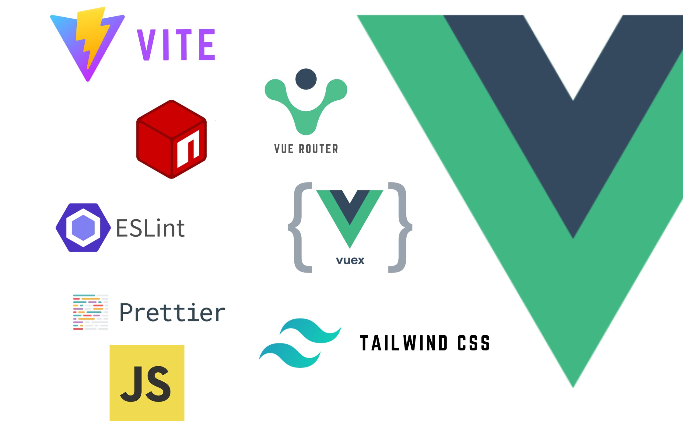 Vite + Vue 2.x + Tailwind + (JS / TS) media 1