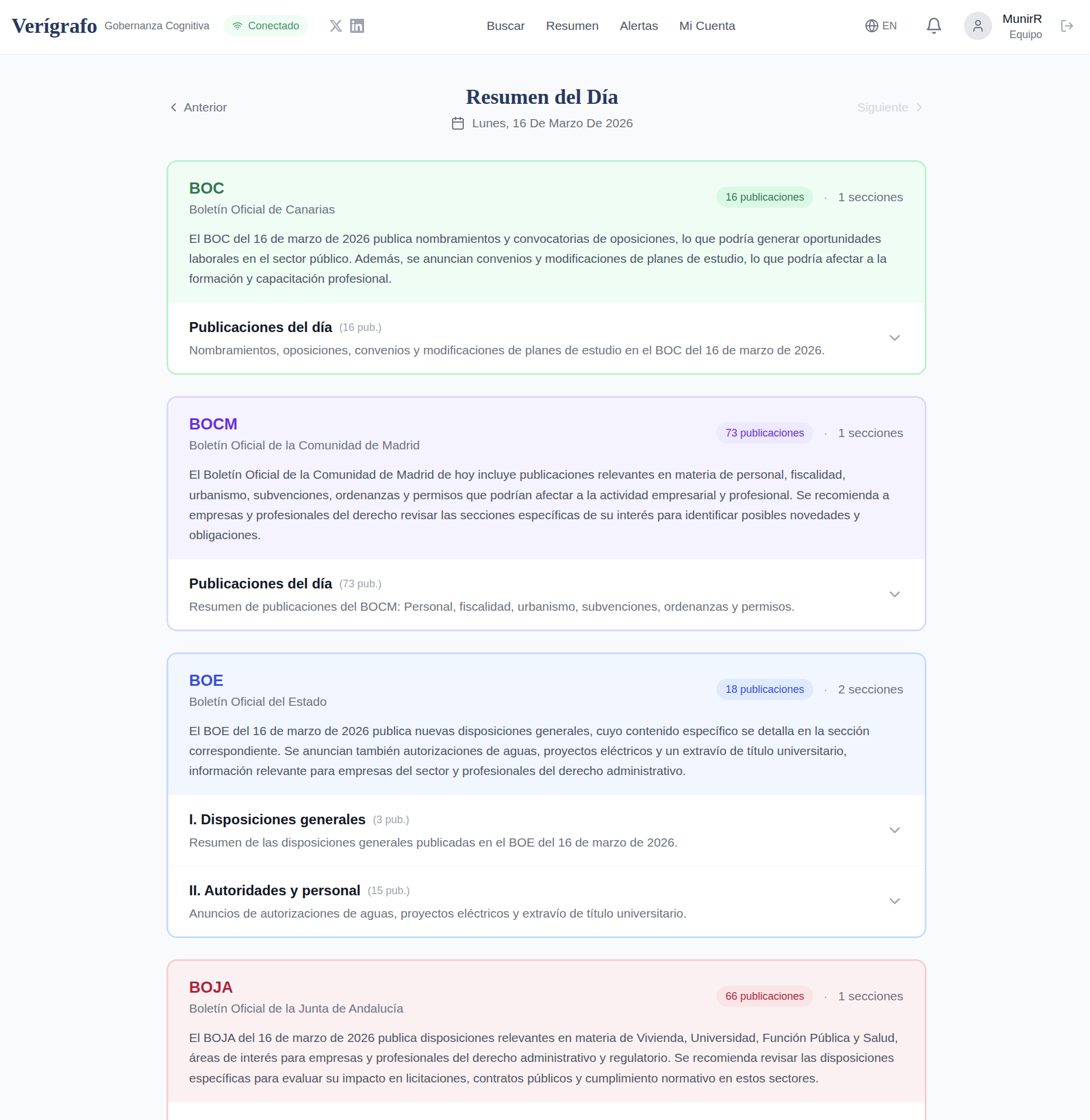 Verígrafo - Screenshot 5 showing product features and functionality