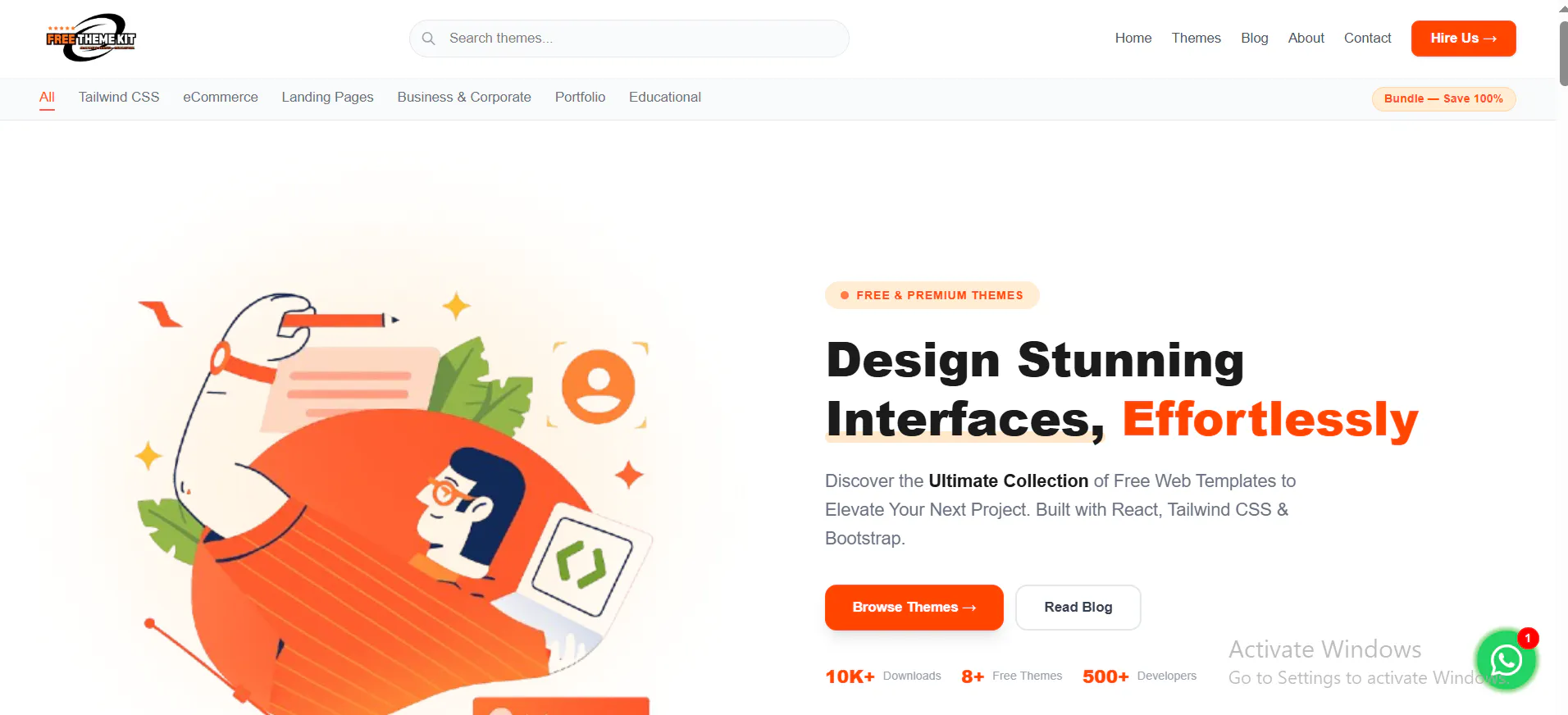 Banner del producto Free Web Themes and Templates