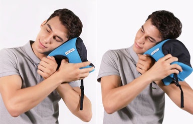 LANGRIA Astronaut Memory Foam Travel Pillow gallery image