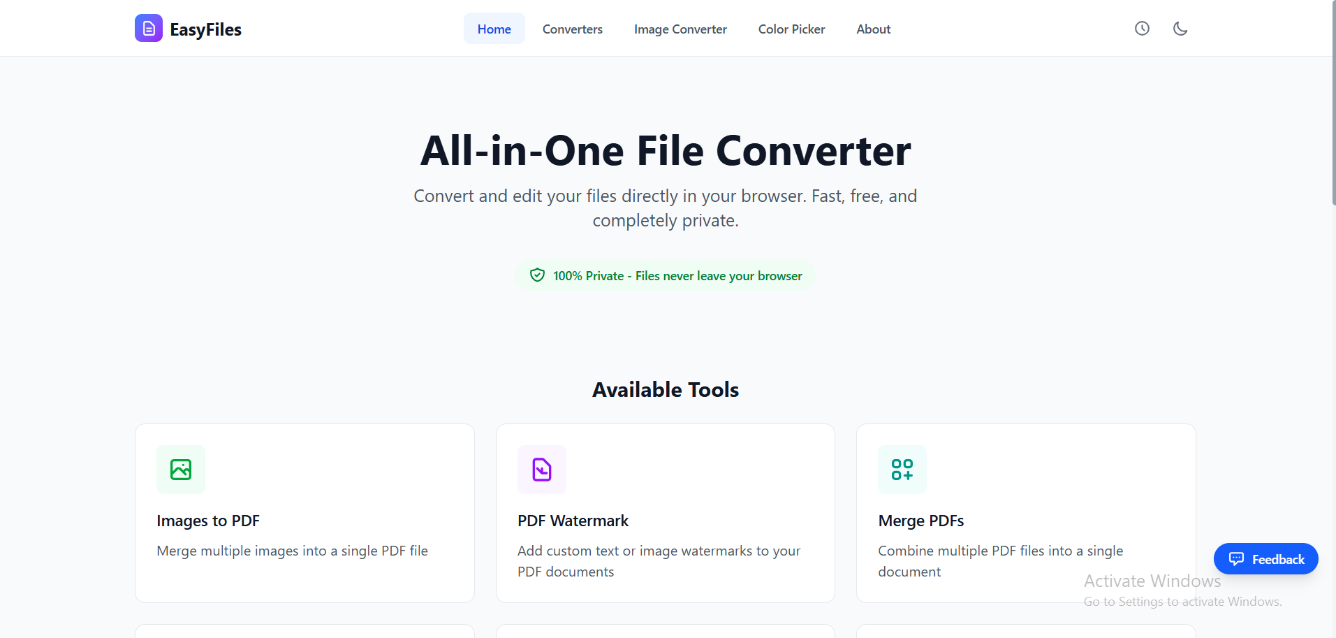 EasyFiles - Screenshot 2 showing product features and functionality