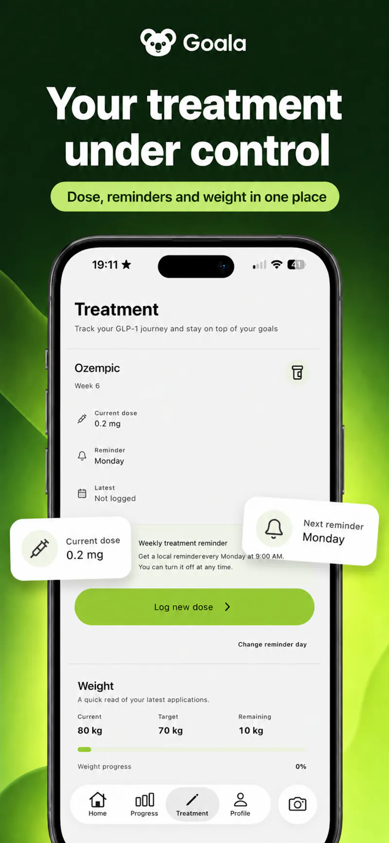 Goala — GLP-1 & Nutrition Tracker screenshot 3
