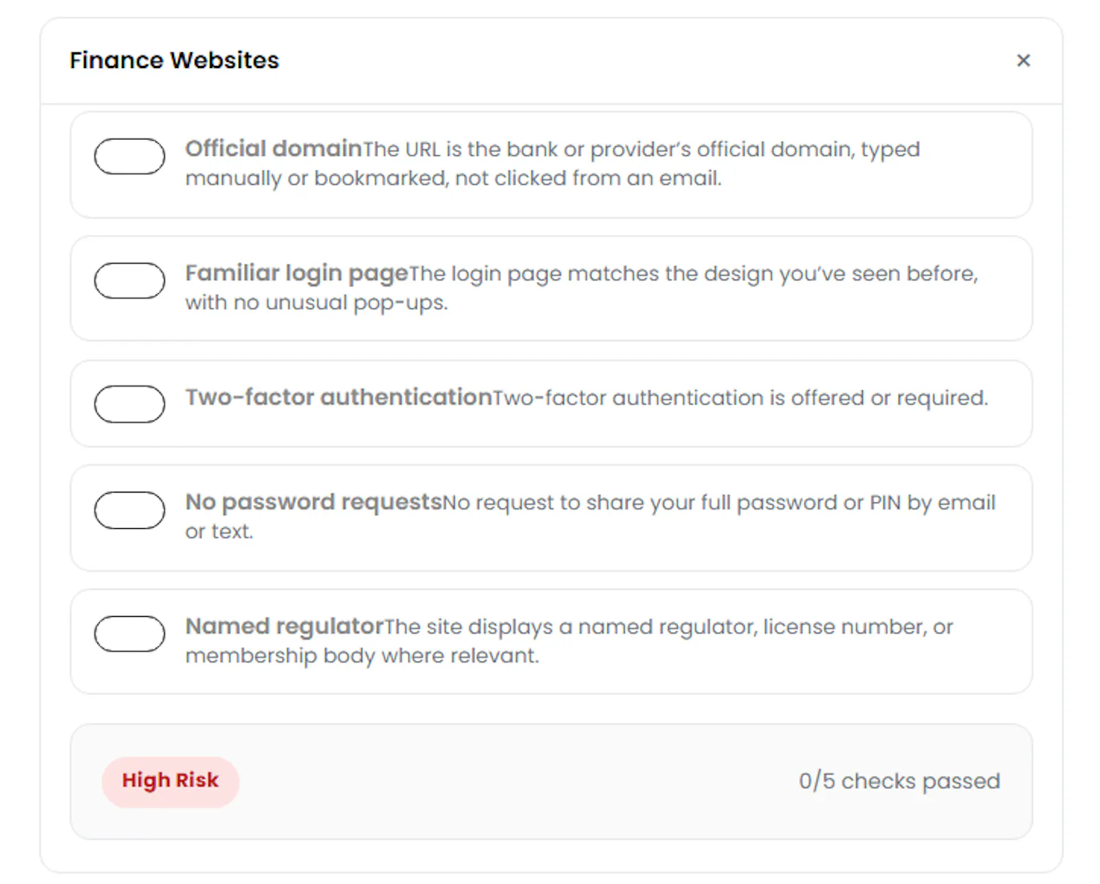 Website Safety Checklist screenshot 2