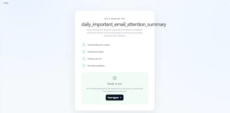 Huz AI screenshot 2