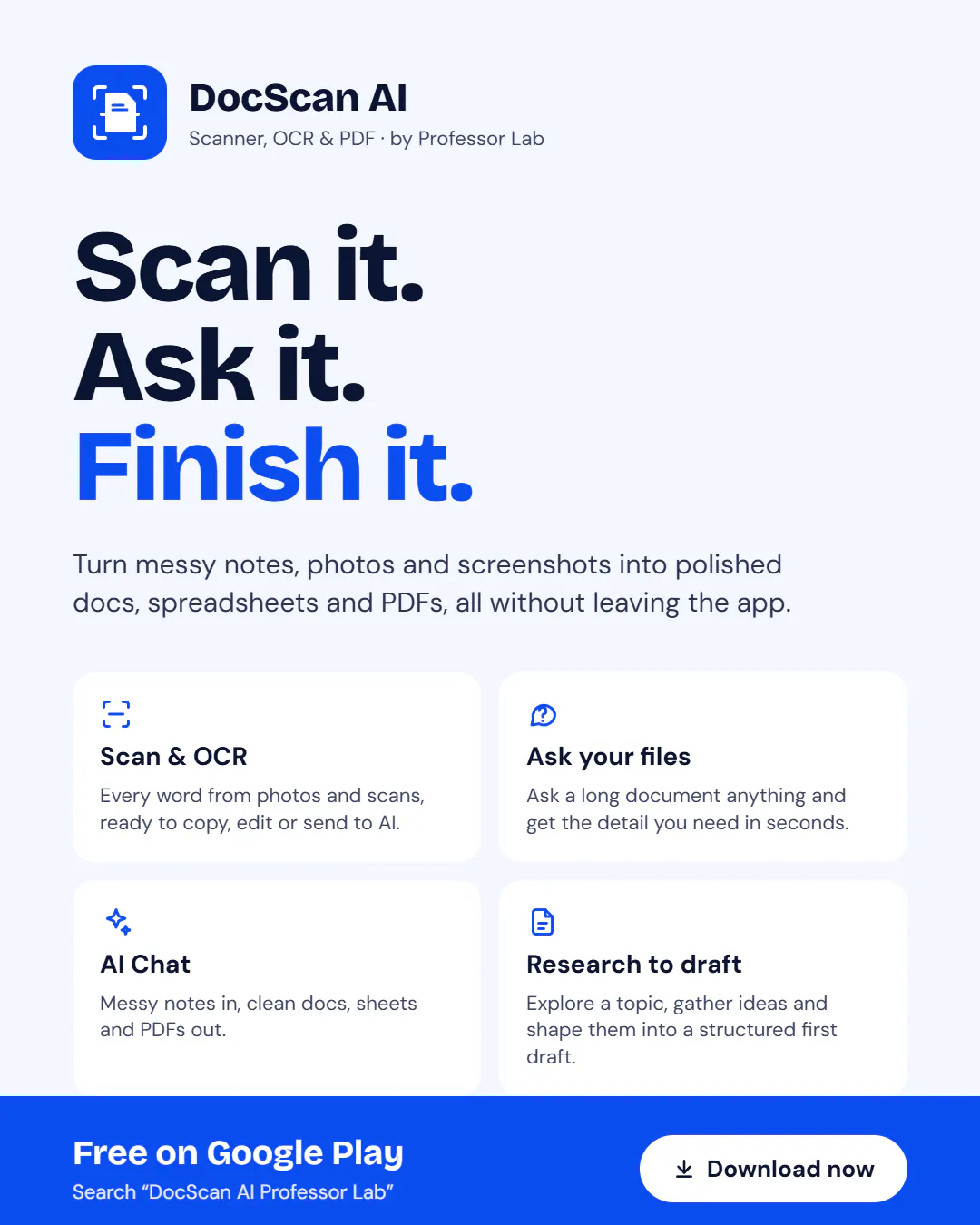 DocScan AI Scanner, OCR and PDF gallery image