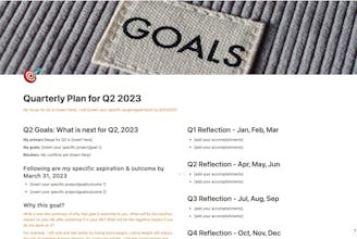 Quarterly Planning Workbook gallery image