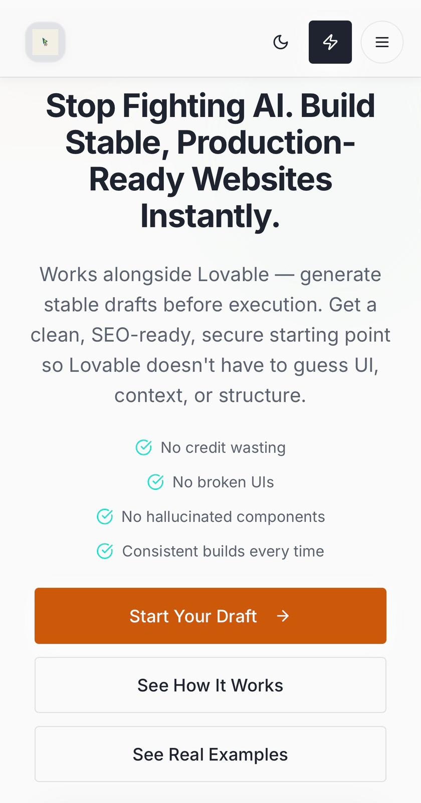 One Click Website Design Factory - Main product screenshot demonstrating key features and user interface