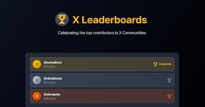 X Leaderboards gallery image