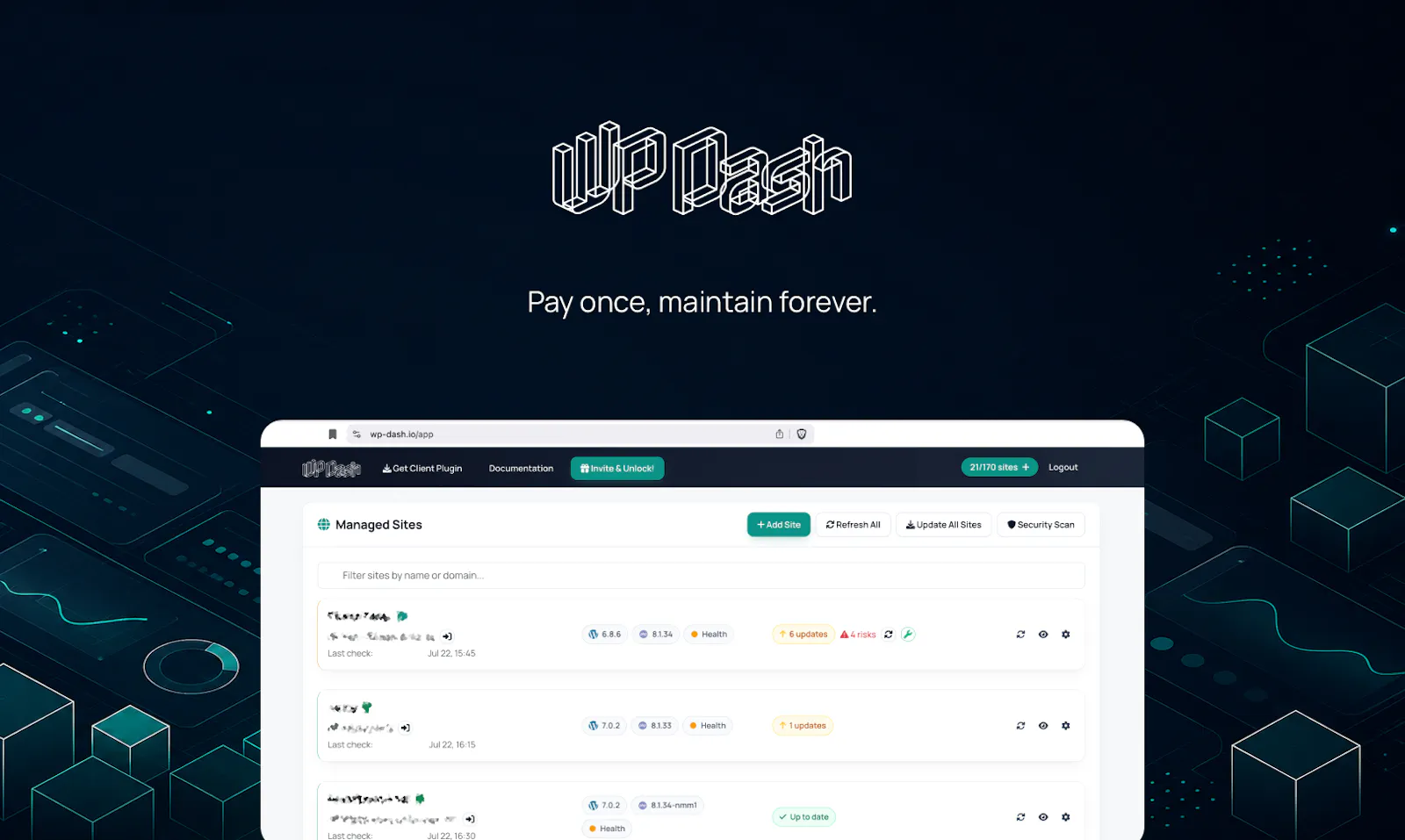 WP Dash screenshot 3