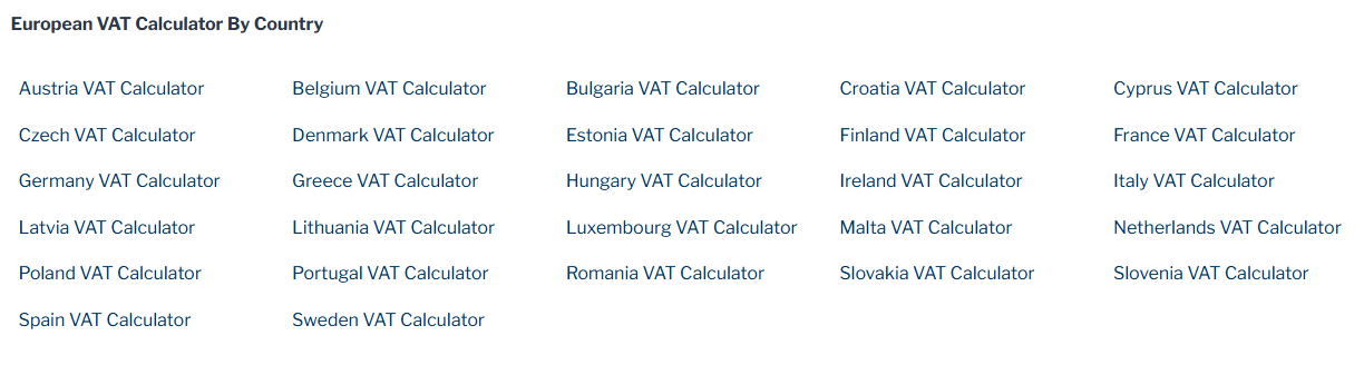 E-VAT CALCULATOR gallery image