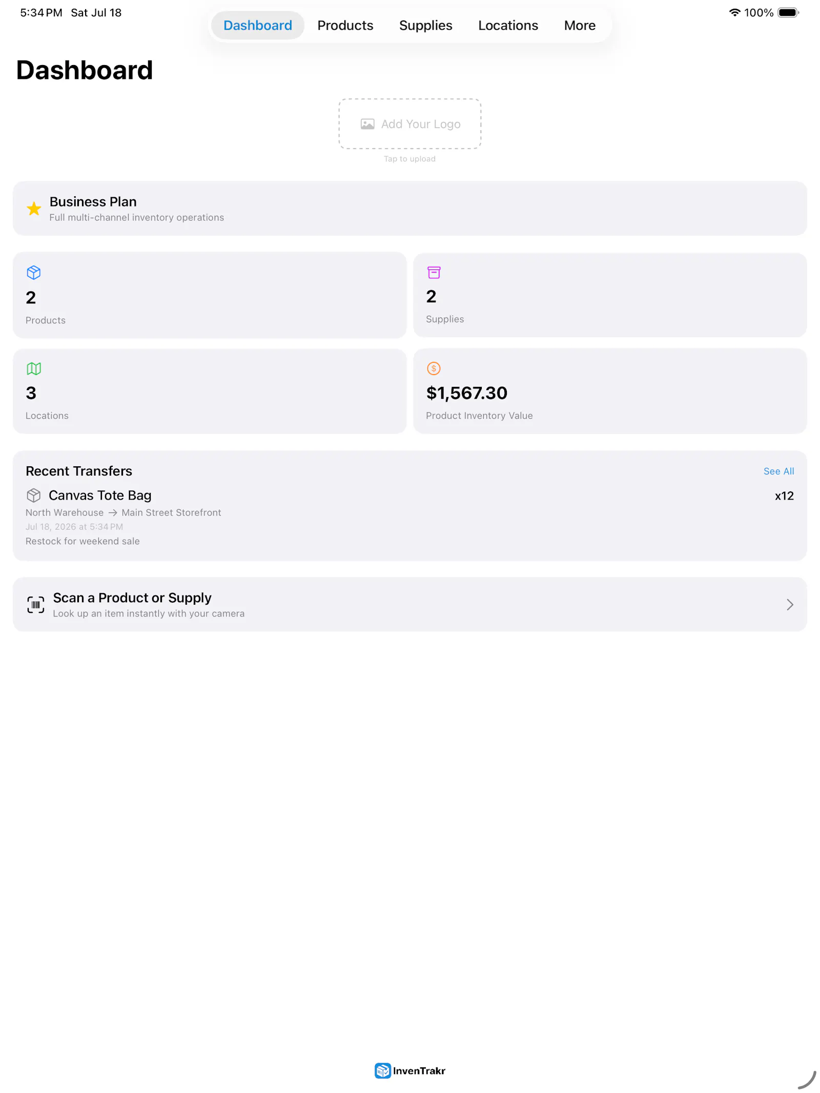 Inventrakr screenshot 1