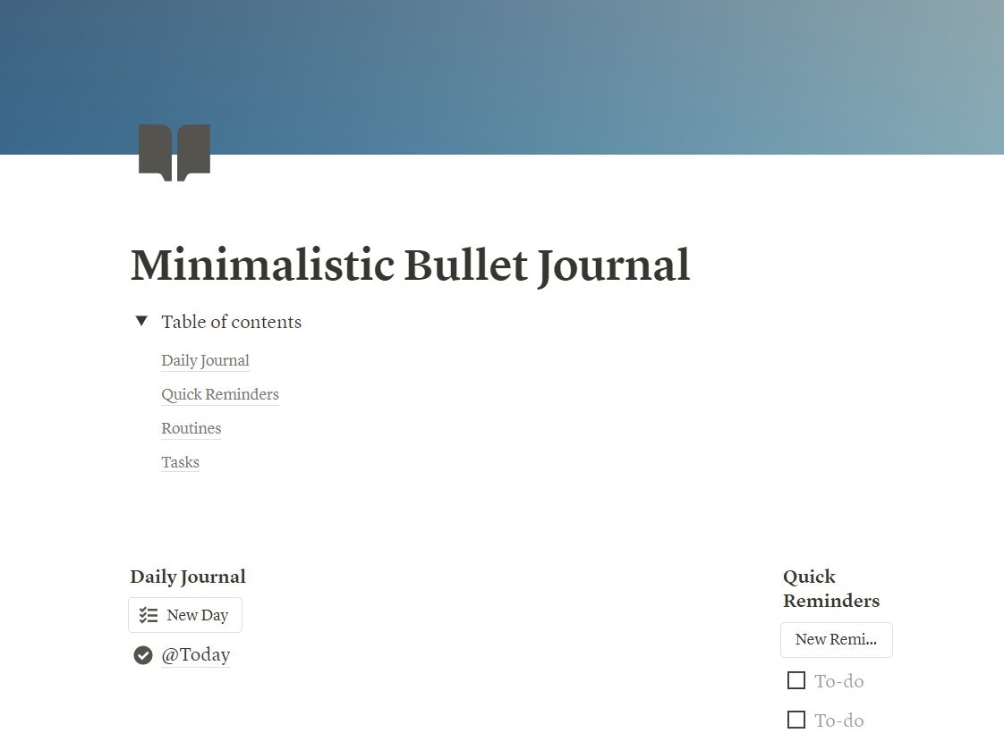 Mídia 2 de Notion Bullet Journal Minimalistic Bullet - Capture seus pensamentos, sonhos e aspirações