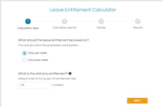 Holiday Entitlements Calculator gallery image