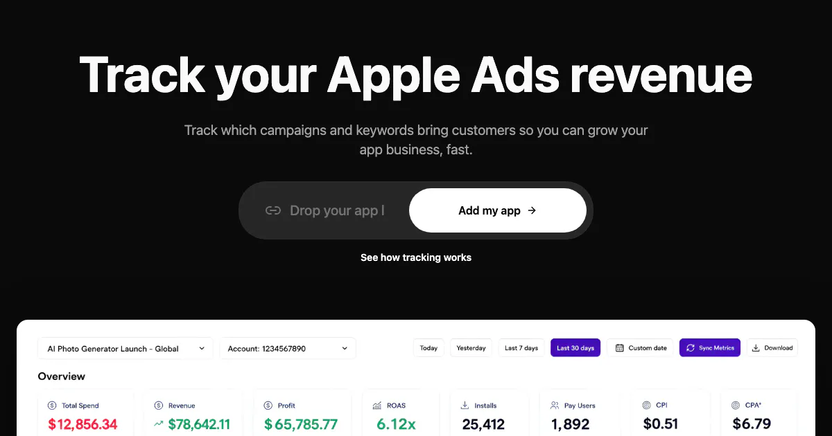 Lily Revenue for Apple Ads gallery image