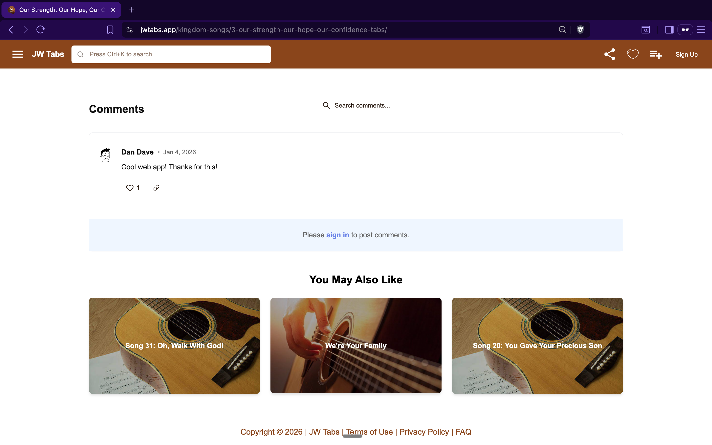 JW Tabs gallery image