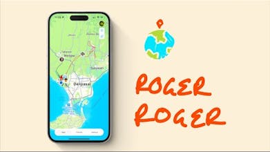 roger-roger app interface showcasing real-time friend connections and coffee date suggestions.