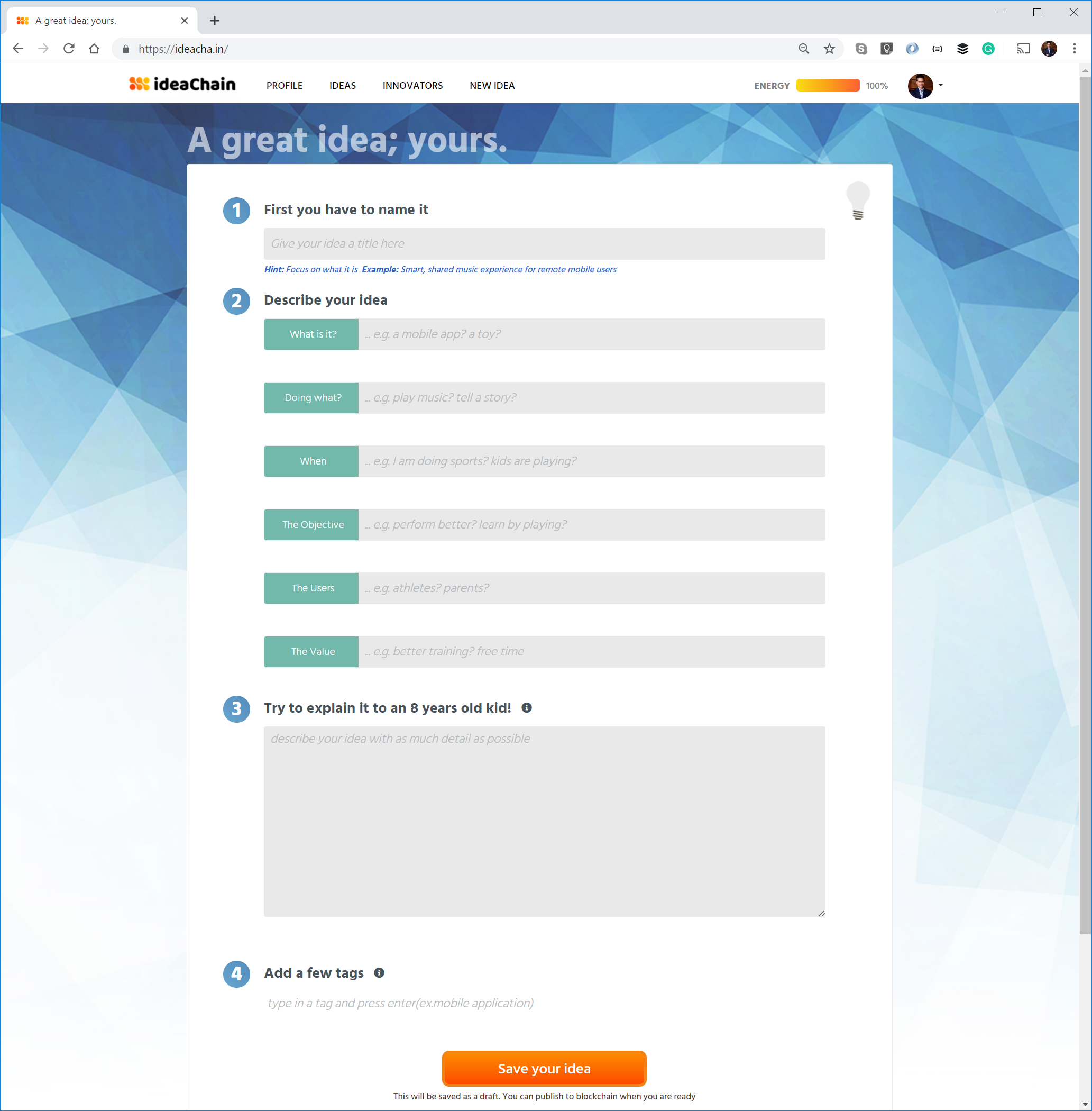 ideachain.io gallery image