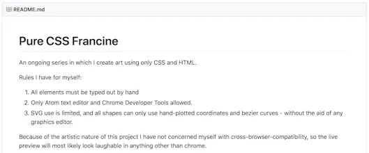Pure CSS Francine gallery image