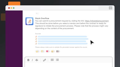 Ein Screenshot, der das benutzerfreundliche Design von OverflowAI und den effizienten Zugriff auf notwendige Informationen zeigt.
