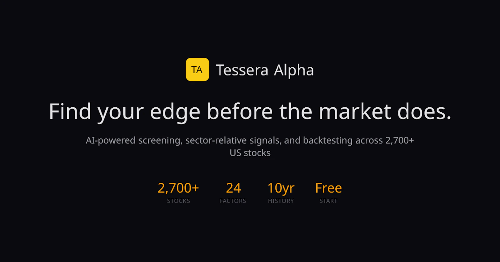 Tessera Alpha screenshot 1