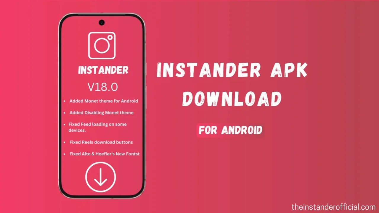 Insatnder apk - Main product screenshot demonstrating key features and user interface