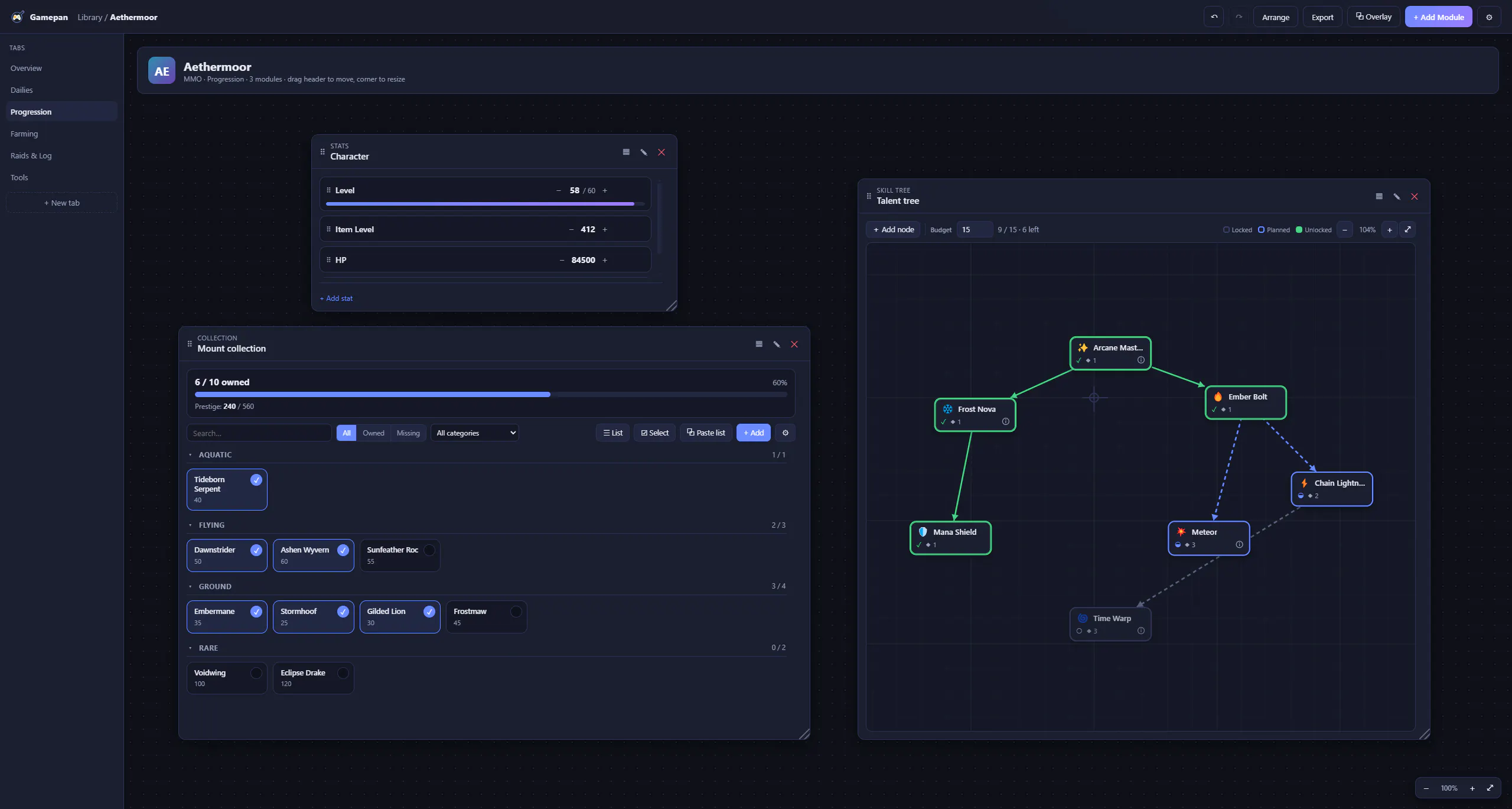 Gamepan screenshot