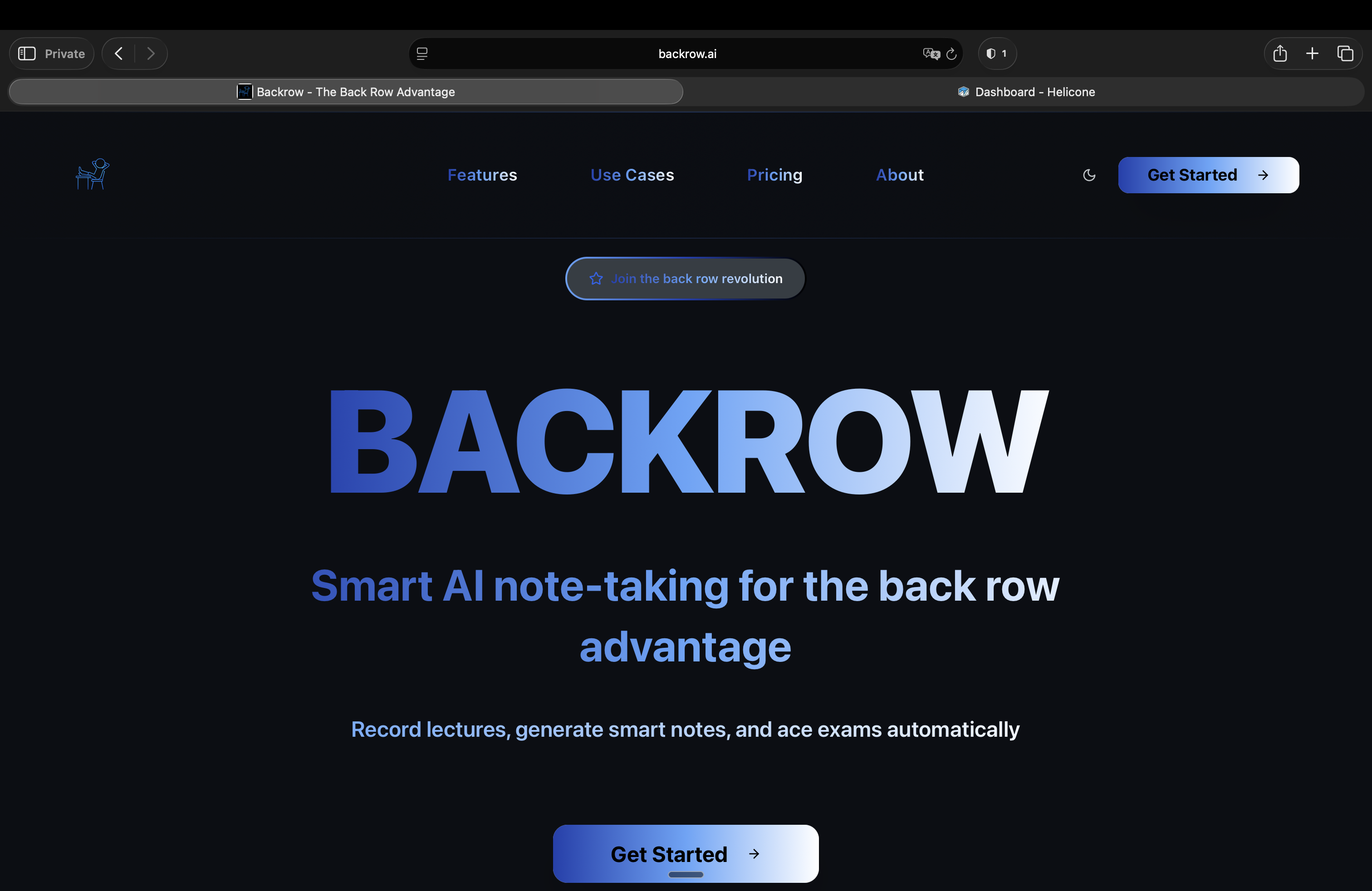 Backrow gallery image