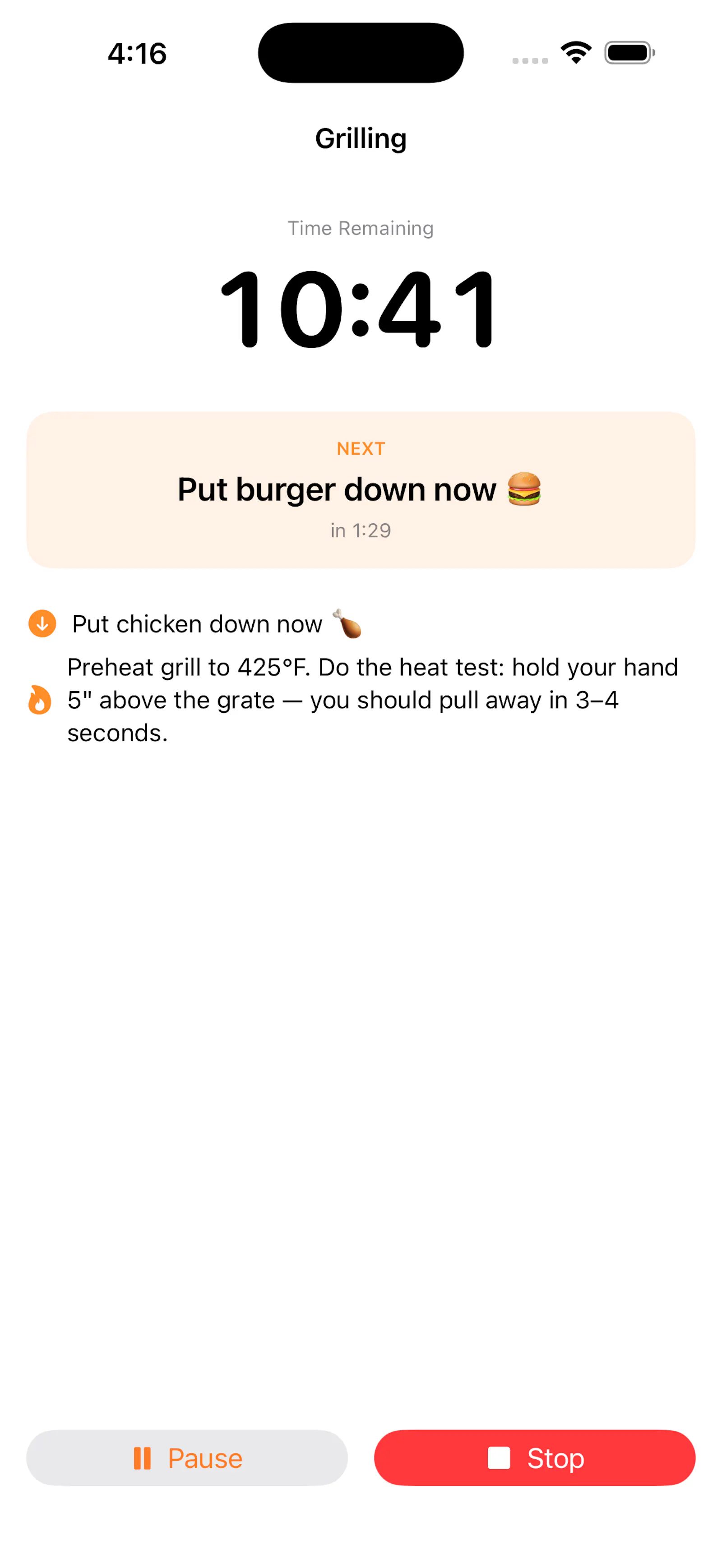GrillMaster: BBQ Grill Timer screenshot 1