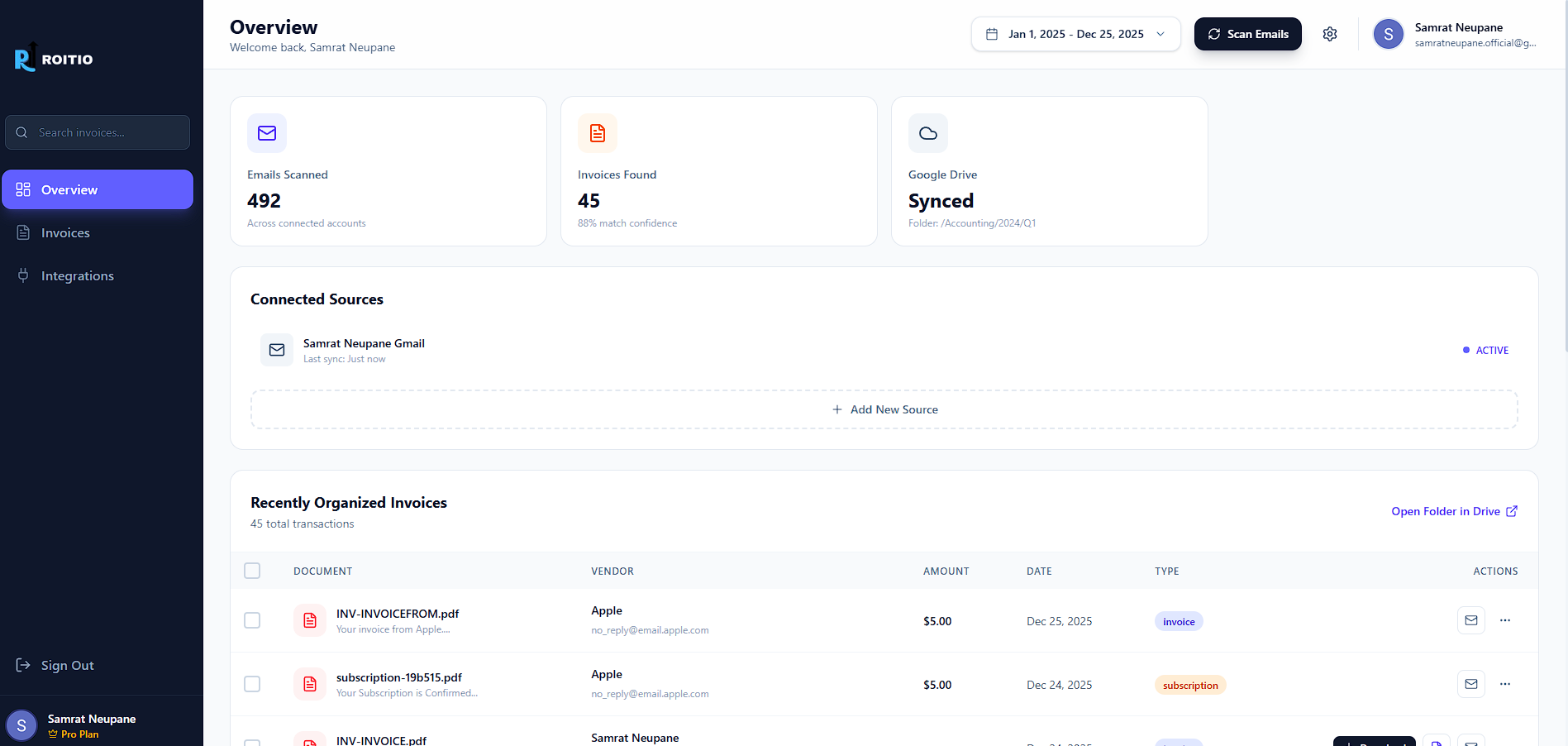 Roitio - Screenshot 2 showing product features and functionality
