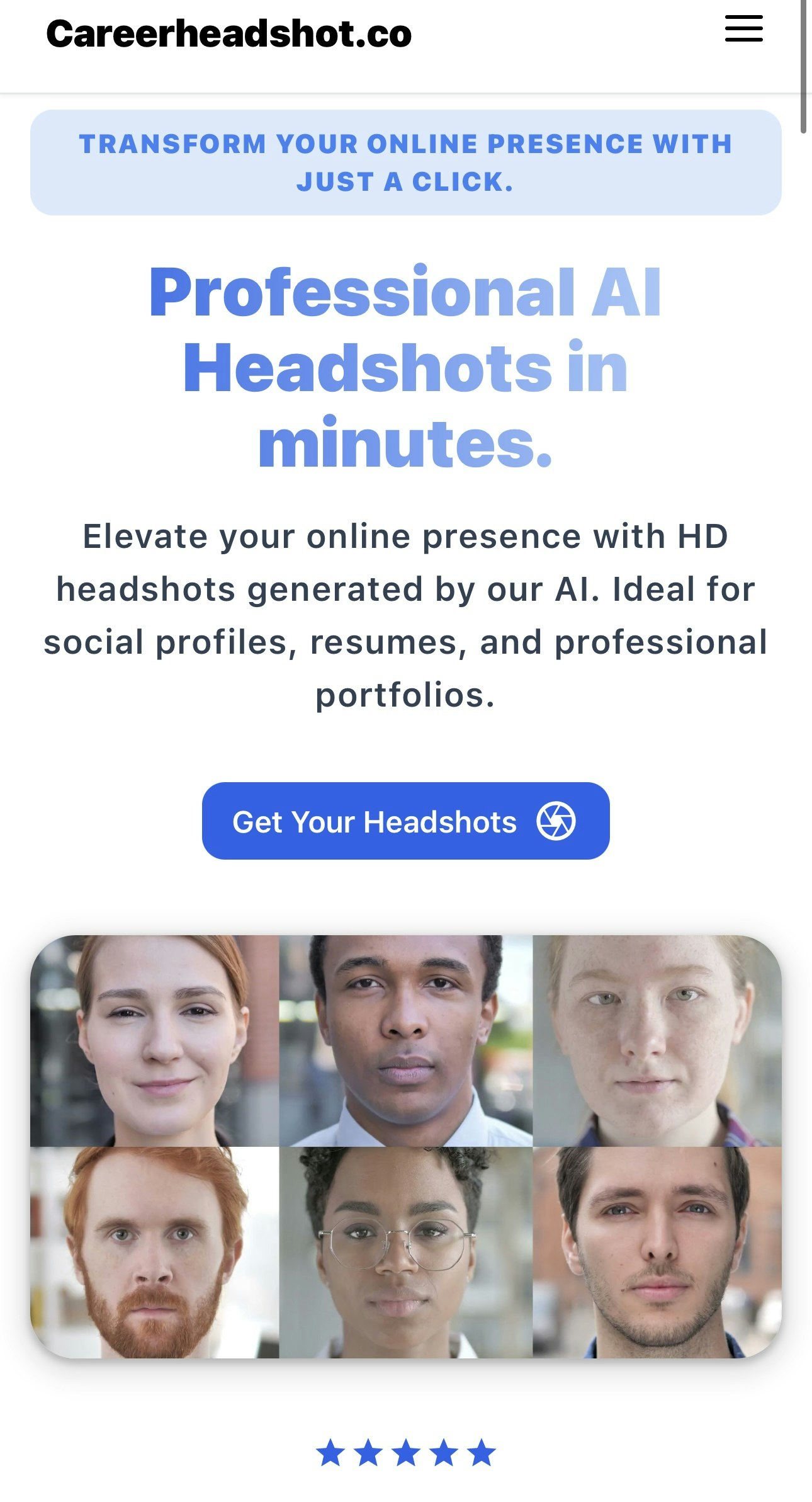 Careerheadshot.co - 전문 AI 헤드 샷 생성기 미디어 1