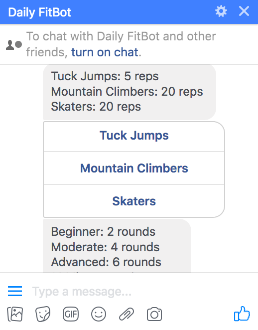 Daily Fitbot gallery image