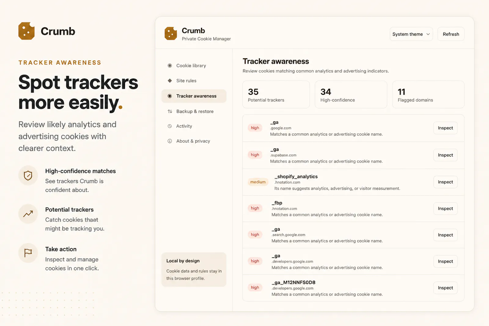 Crumb — Private Cookie Manager screenshot 4