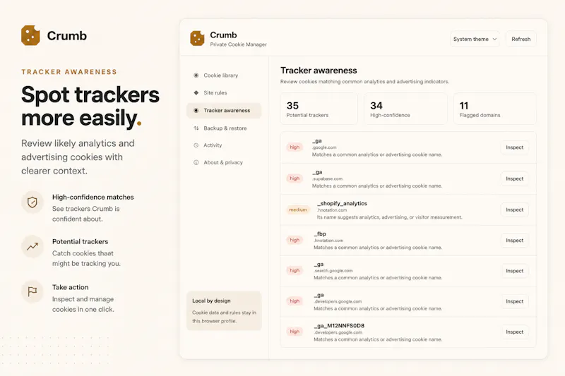 Crumb — Private Cookie Manager screenshot 4