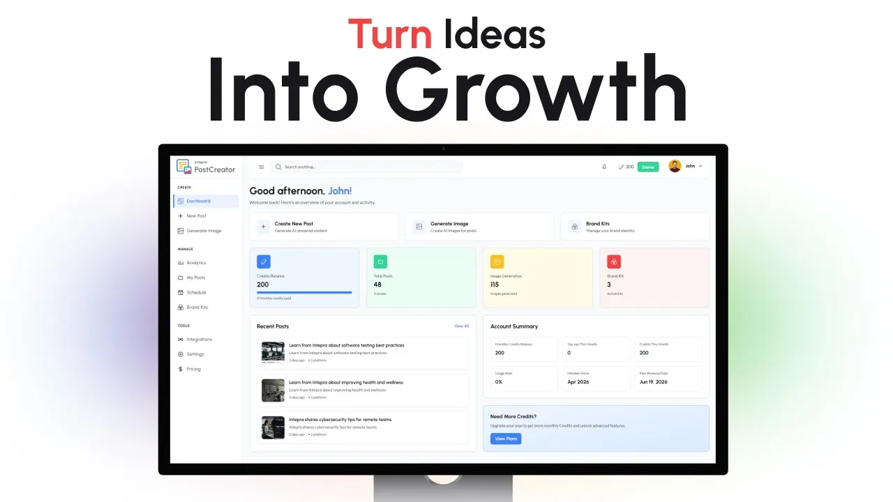 Intepra Post Creator