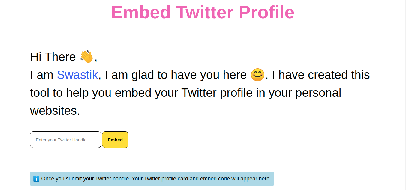 Embeddable Twitter Profile gallery image