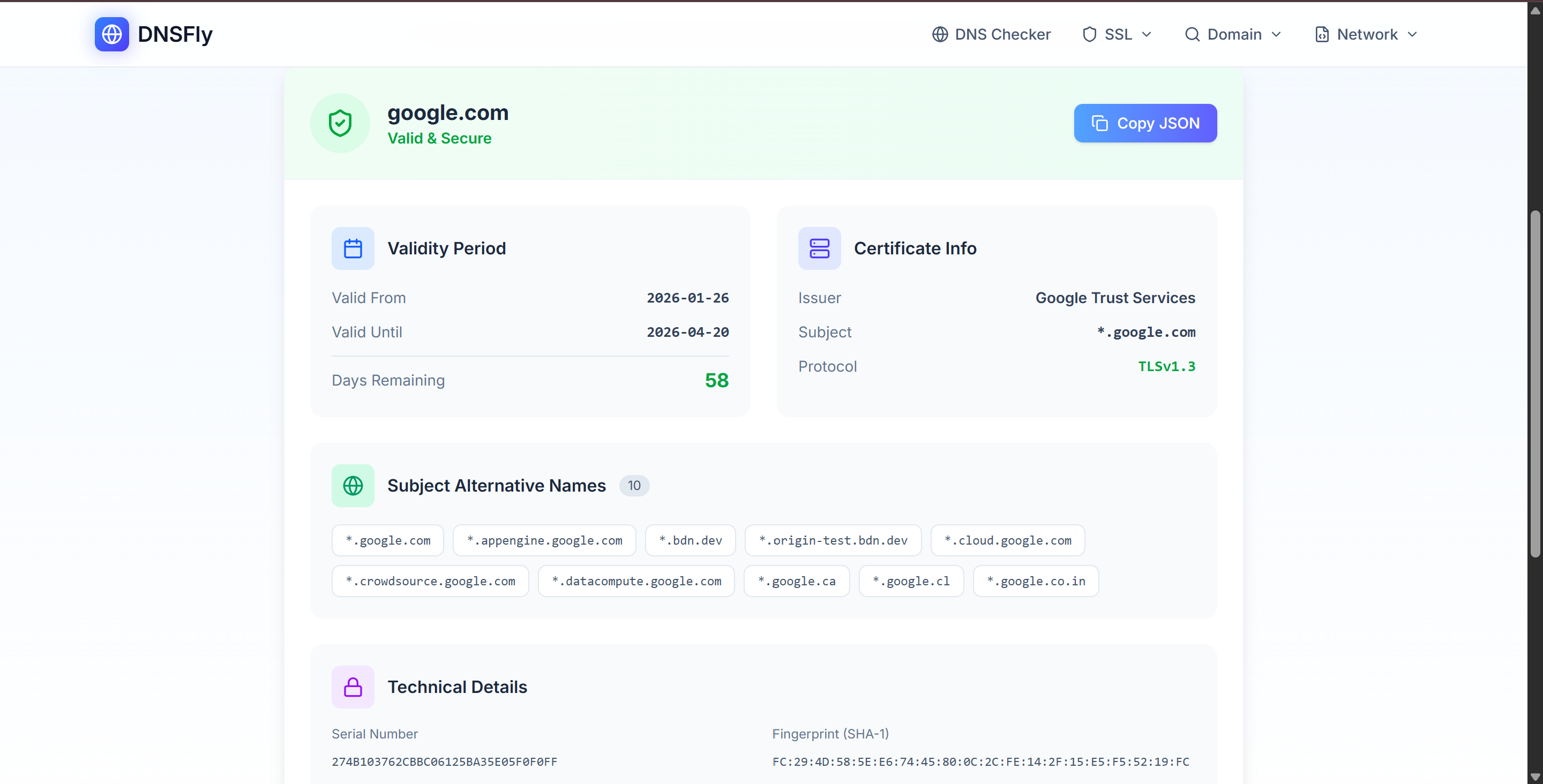 DNSFly - Screenshot 2 showing product features and functionality