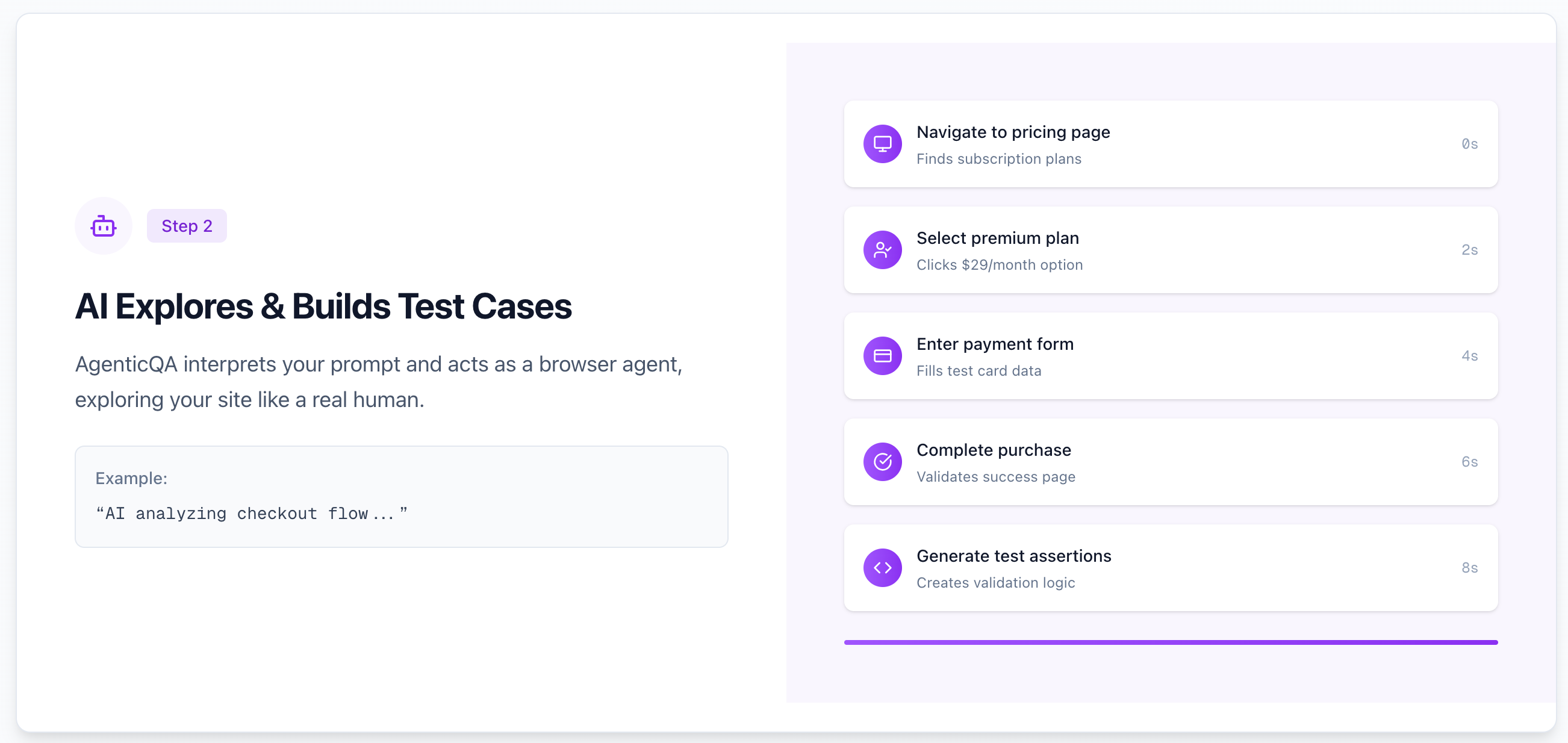 Agenticqa - Uygulamanızı otomatik olarak test eden AI QA Mühendisi medya 5