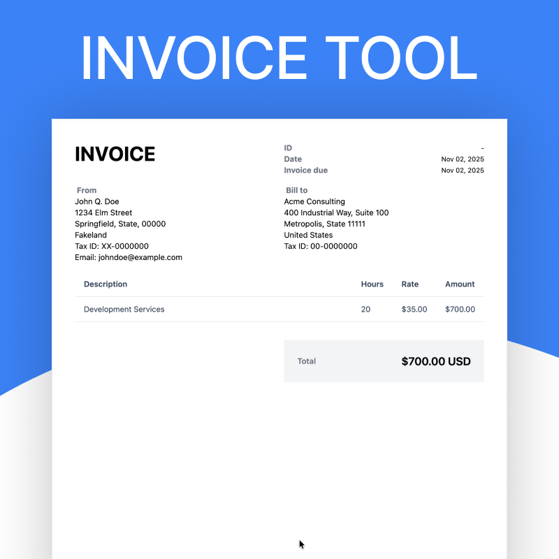 Invoice Tool gallery image