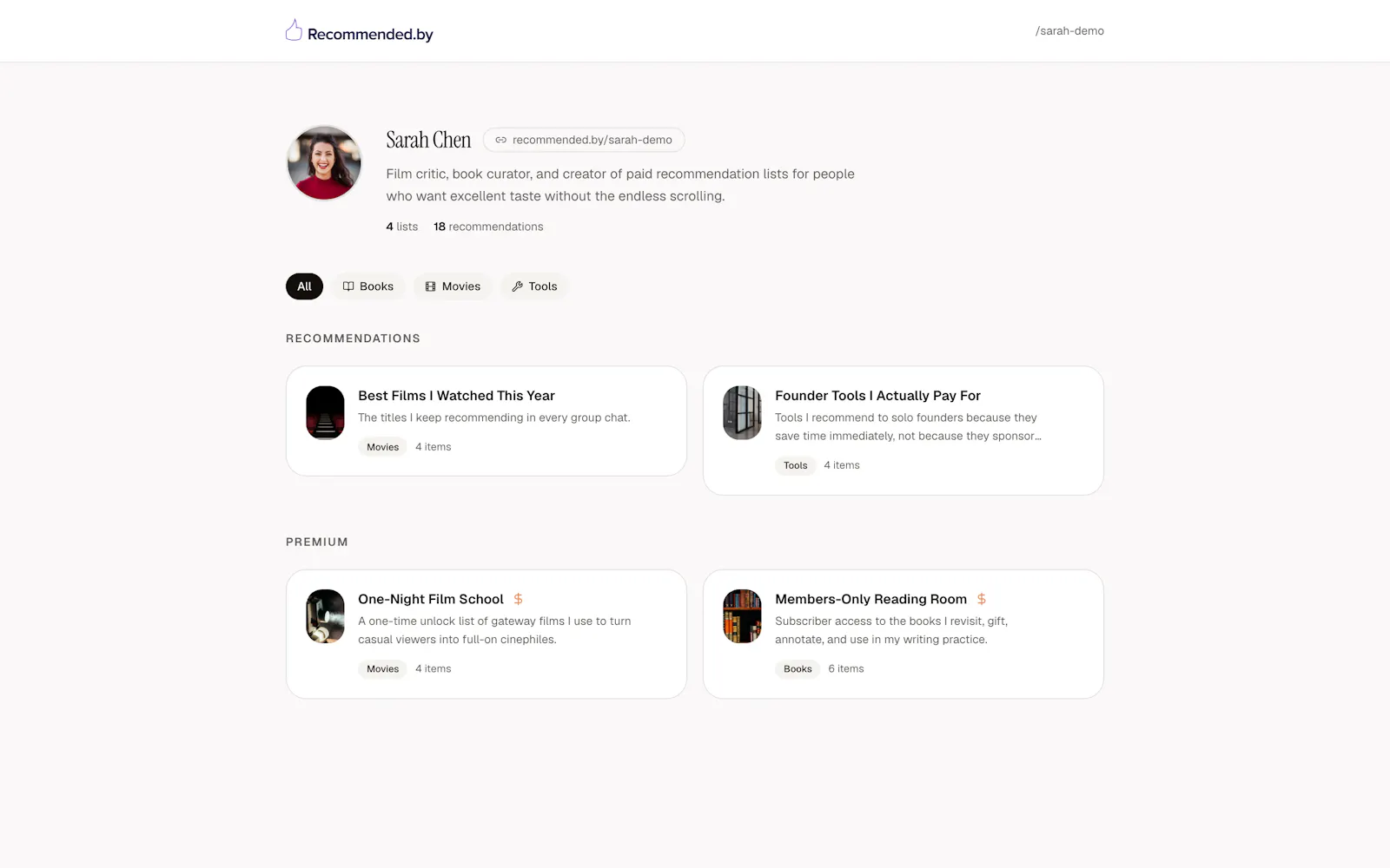 recommended.by screenshot 2