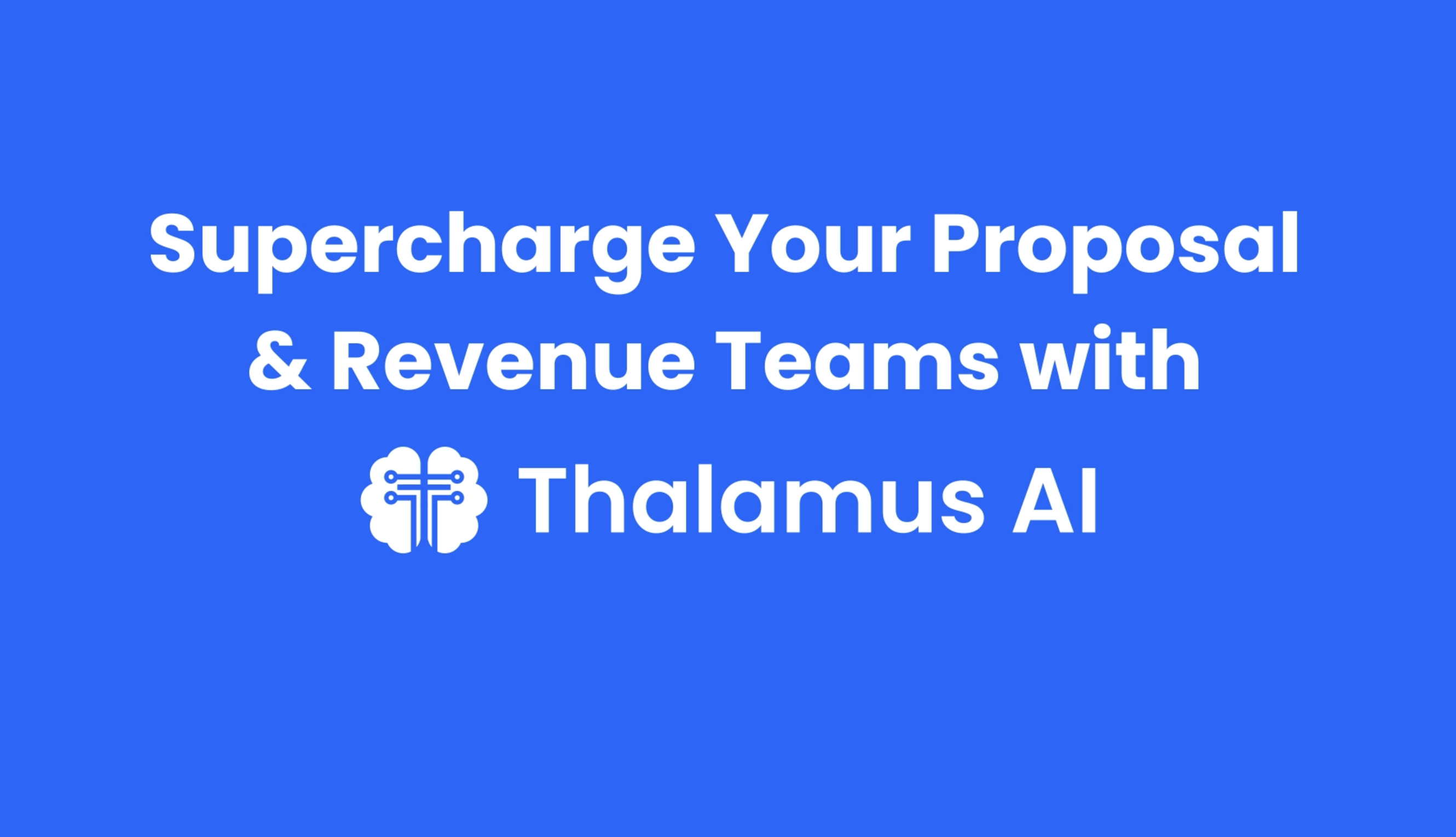 Thalamus ai - Ridefinire il processo di risposta RFX con agenti e istruzioni di intelligenza artificiale media 11