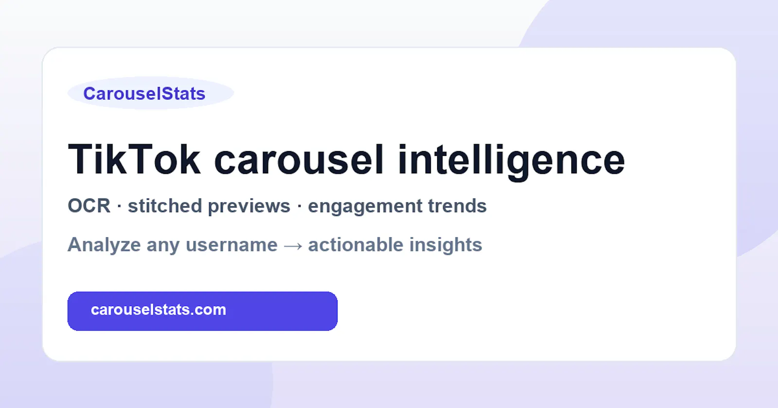 CarouselStats — TikTok Carousel... screenshot 2