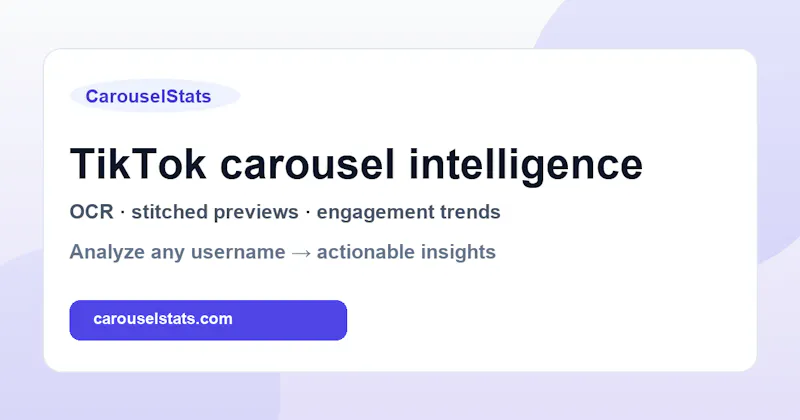 CarouselStats — TikTok Carousel... screenshot 2