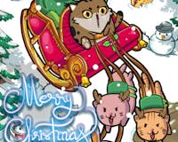 Fancy Cats Christmas Holiday iMessage Stickers media 1